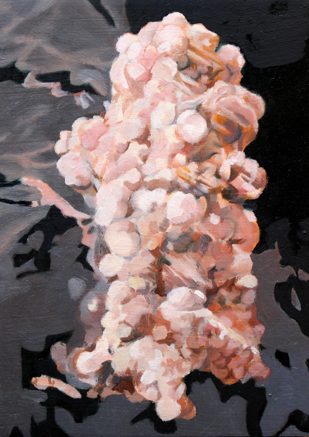 'Cloud', Oil on oak block, 200 x 145mm, 200 x 145mm, 2021