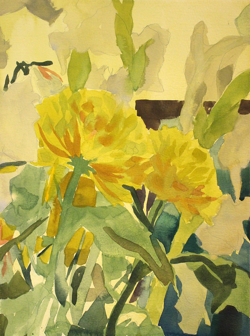 'Flower', Watercolour on archival paper, 300 x 420mm, 2020