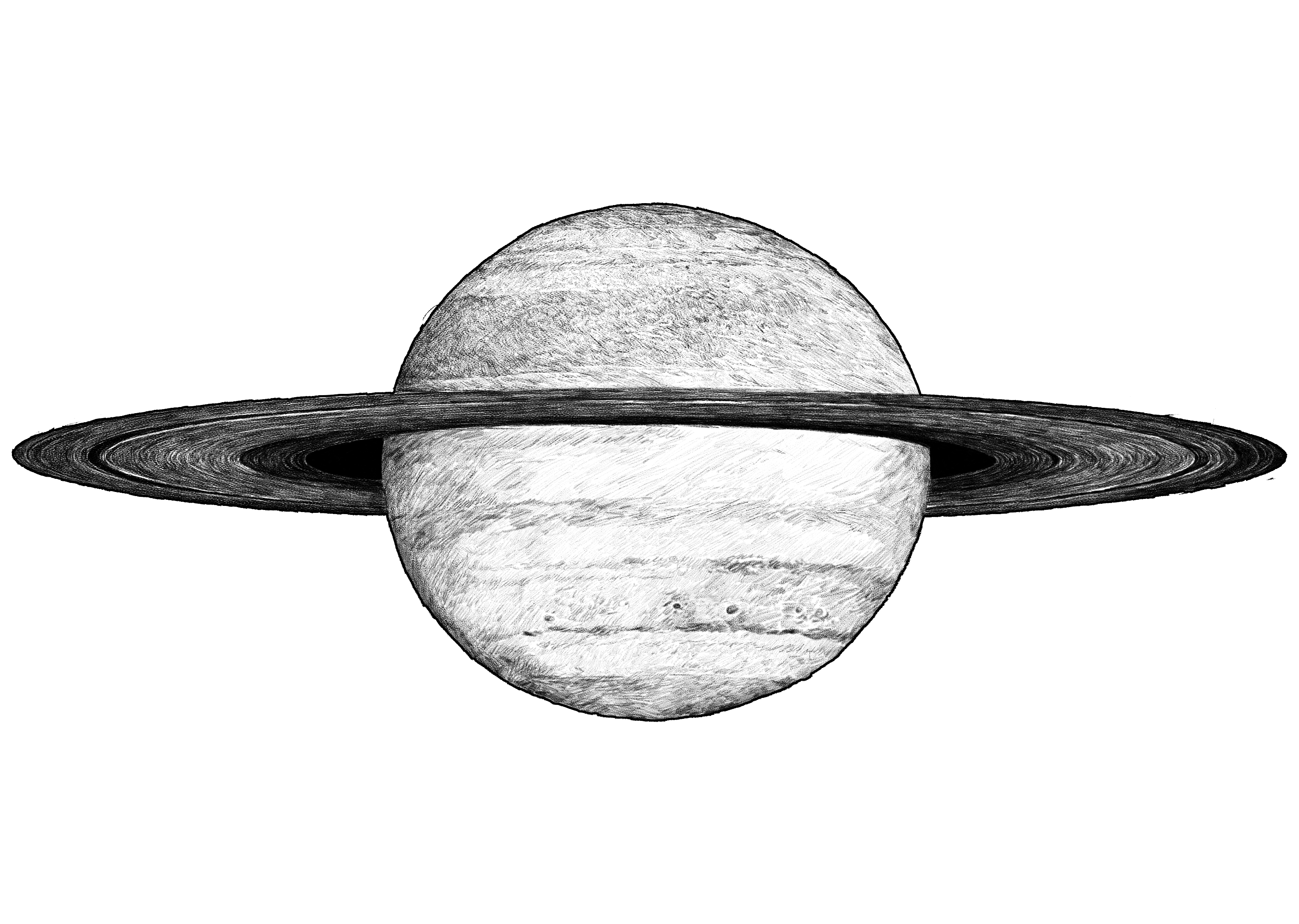 Saturn Planet Illustration