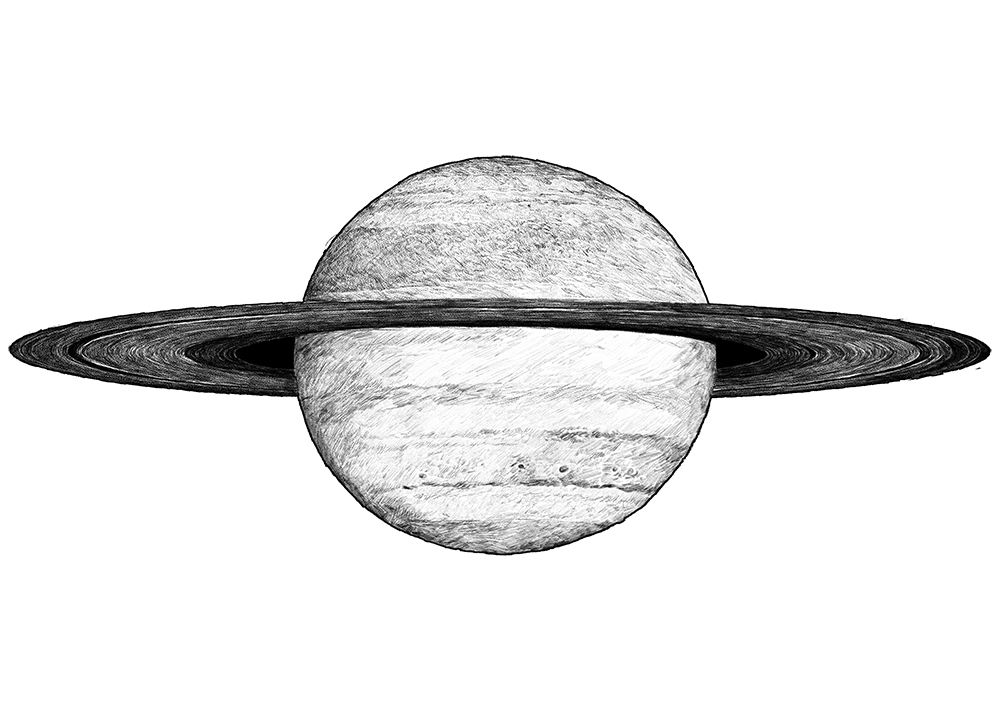 Saturn Planet Illustration